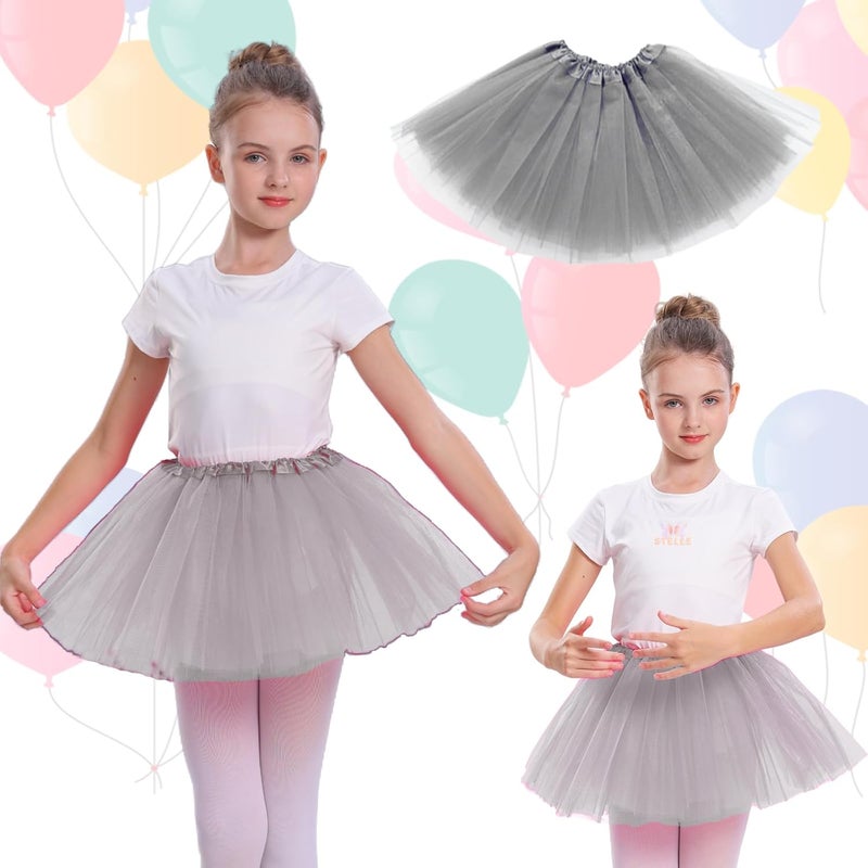WINROLA Girls Tutu Skirt 3 Layered Tulle Tutu Skirts for 0-8 Year, Birthday Dance Kids Halloween Costume Cosplay Party Supplies - Image 3